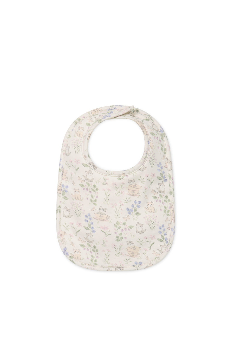 Organic Cotton Bib - Moons Garden Lavender Childrens Bib from Jamie Kay USA