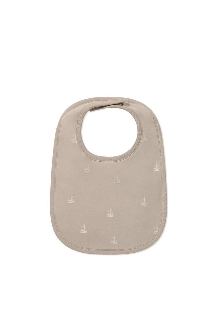 Organic Cotton Bib - Set Sail Vintage Taupe Childrens Bib from Jamie Kay USA