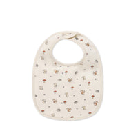 Organic Cotton Bib - Woodland Friends Childrens Bib from Jamie Kay USA