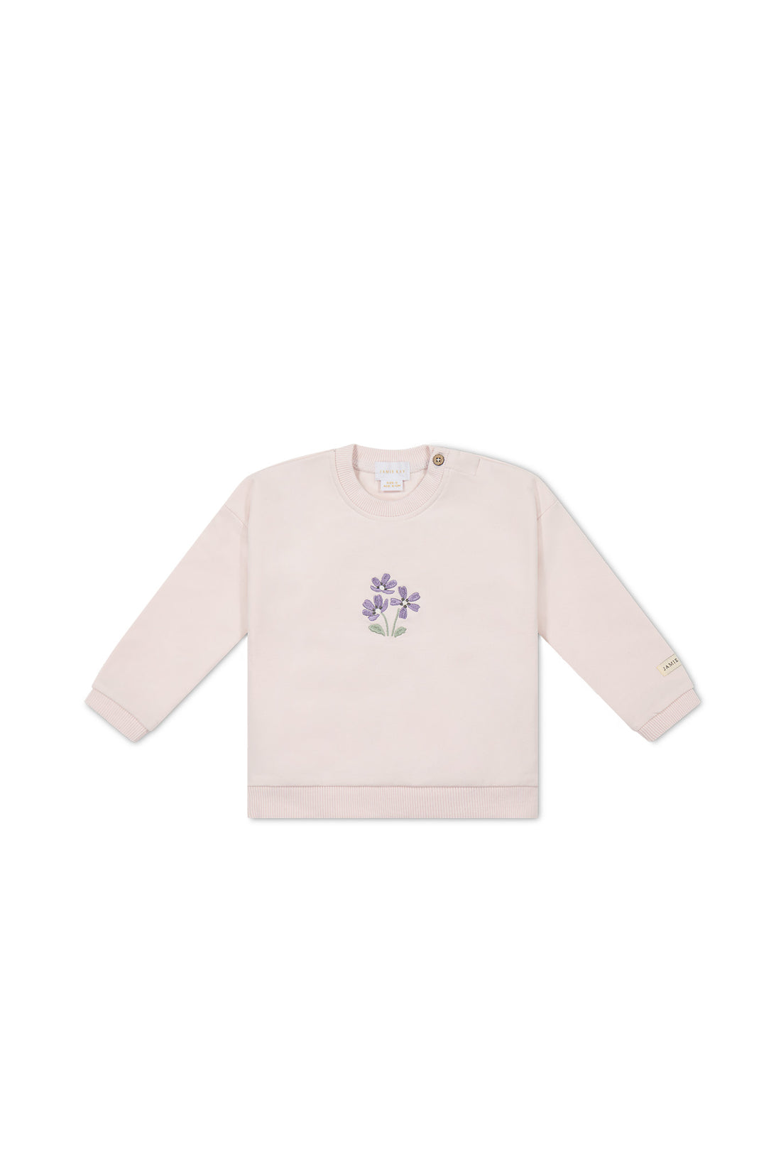 Organic Cotton Bobbie Sweatshirt - Rosewater Childrens Top from Jamie Kay USA