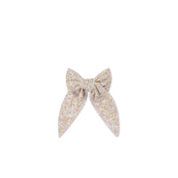 Organic Cotton Bow - Chloe Lilac Childrens Bow from Jamie Kay USA