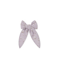 Organic Cotton Bow - Lulu Bloom Iris Childrens Bow from Jamie Kay USA