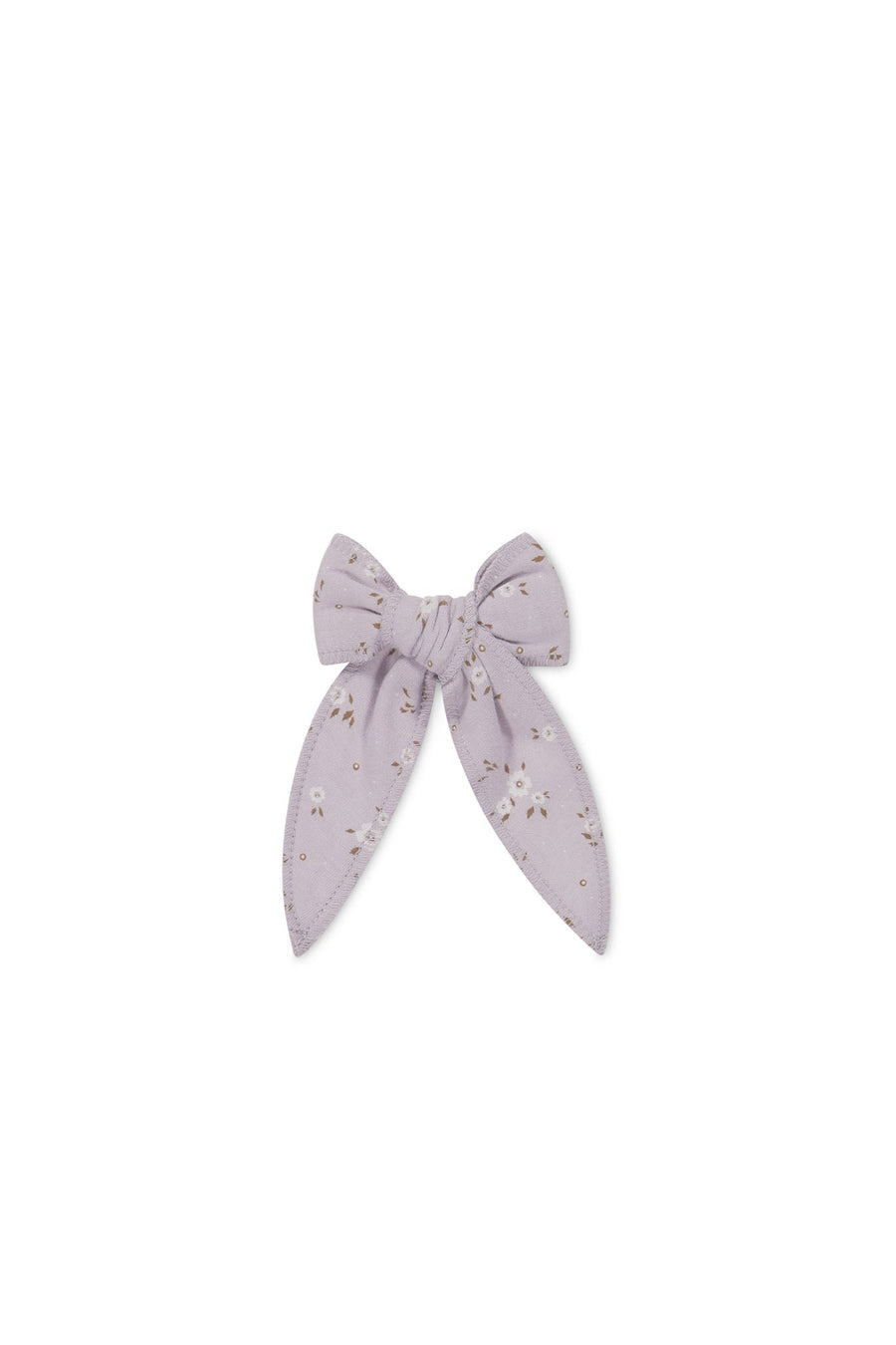 Organic Cotton Bow - Lulu Bloom Iris Childrens Bow from Jamie Kay USA