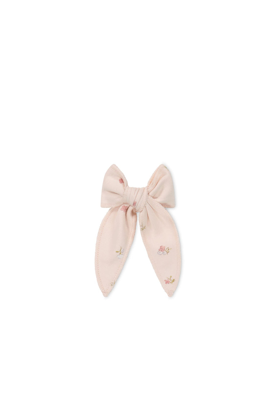 Organic Cotton Bow - Meredith Morganite Childrens Hair Bow from Jamie Kay USA