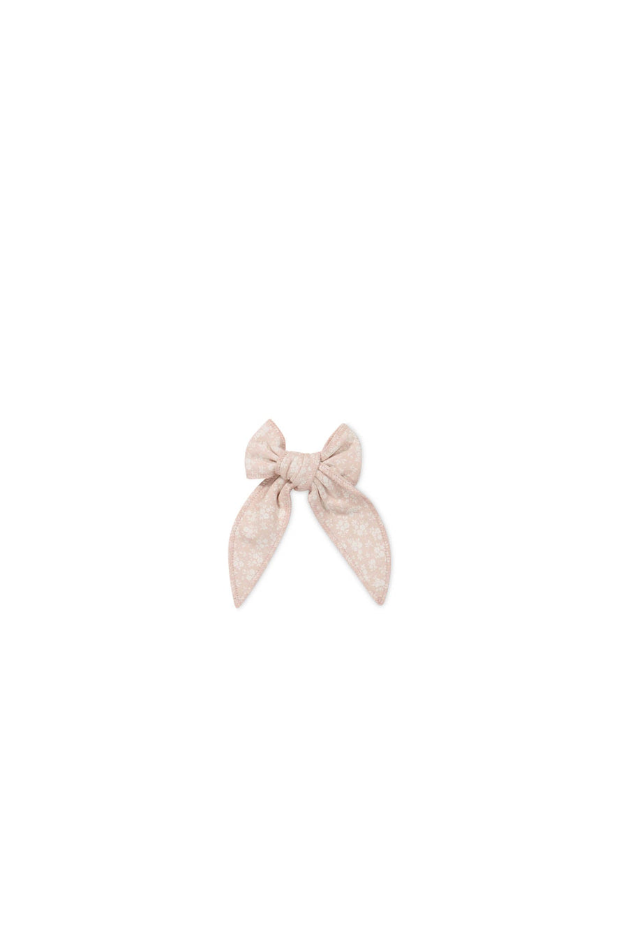 Organic Cotton Bow - Rosalie Field Rose Childrens Hair Bow from Jamie Kay USA