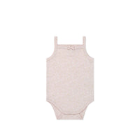 Organic Cotton Bridget Singlet Bodysuit - Addie Lilac Childrens Bodysuit from Jamie Kay USA