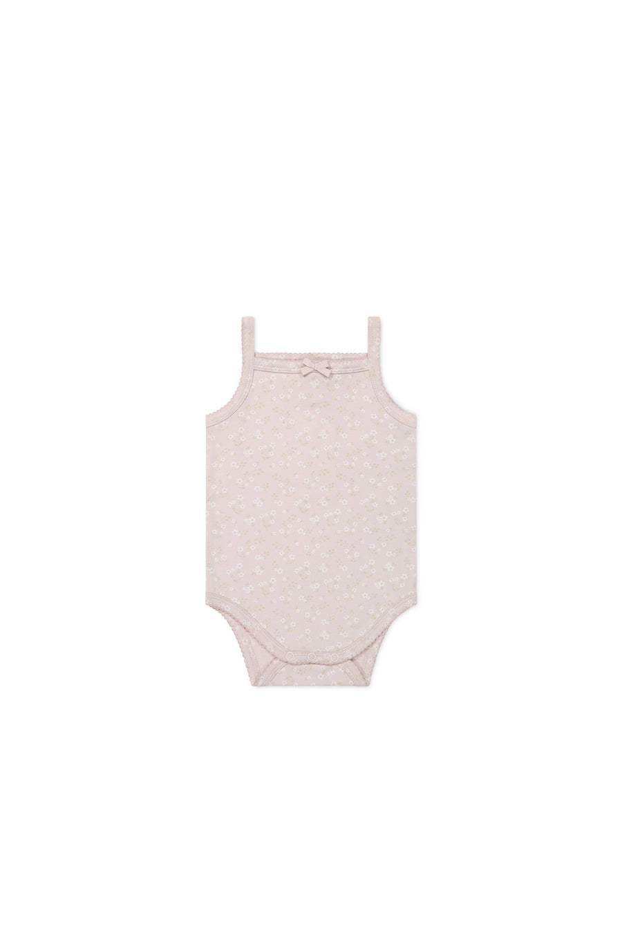 Organic Cotton Bridget Singlet Bodysuit - Addie Lilac Childrens Bodysuit from Jamie Kay USA