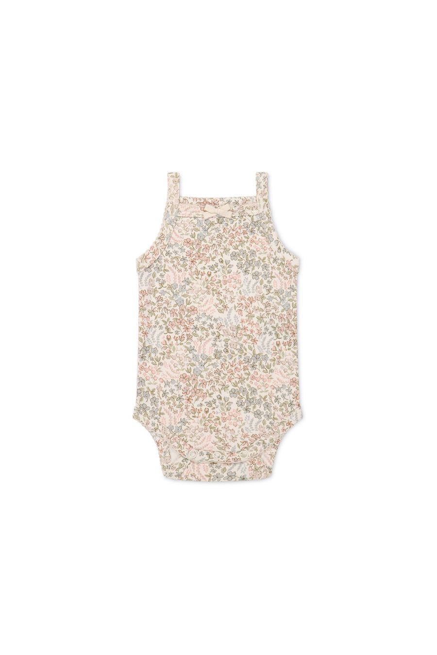 Organic Cotton Bridget Singlet Bodysuit - April Glacier Childrens Bodysuit from Jamie Kay USA