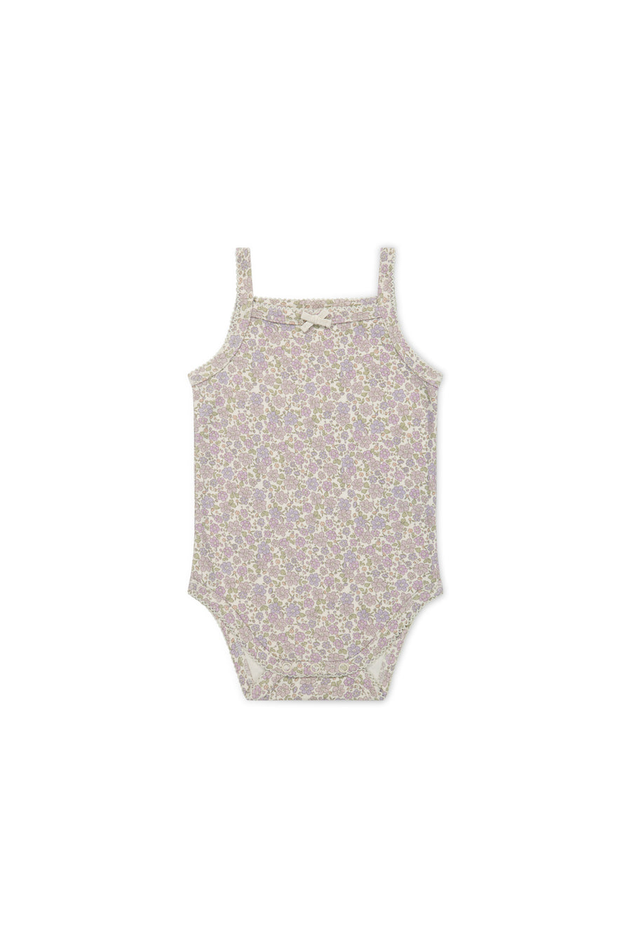 Organic Cotton Bridget Singlet Bodysuit - Chloe Lavender Childrens Bodysuit from Jamie Kay USA