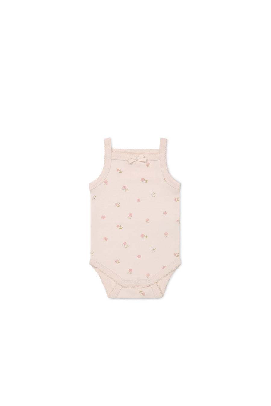 Organic Cotton Bridget Singlet Bodysuit - Meredith Morganite Childrens Bodysuit from Jamie Kay USA