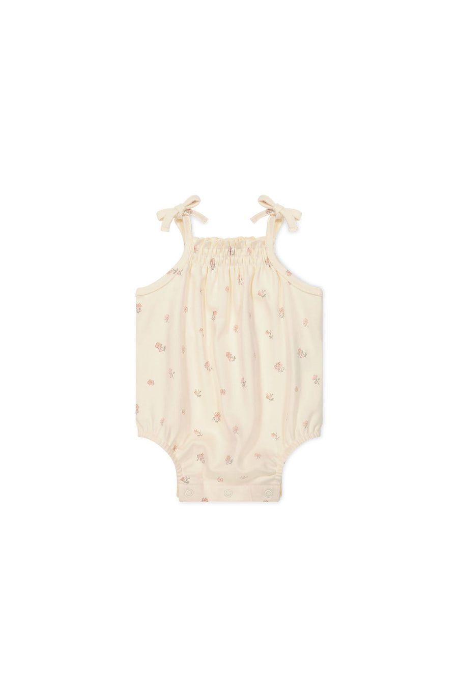 Organic Cotton Cassie Playsuit - Meredith Egret Childrens Playsuit from Jamie Kay USA