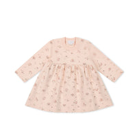 Organic Cotton Charlotte Dress - Petite Fleur Soft Peony Childrens Dress from Jamie Kay USA