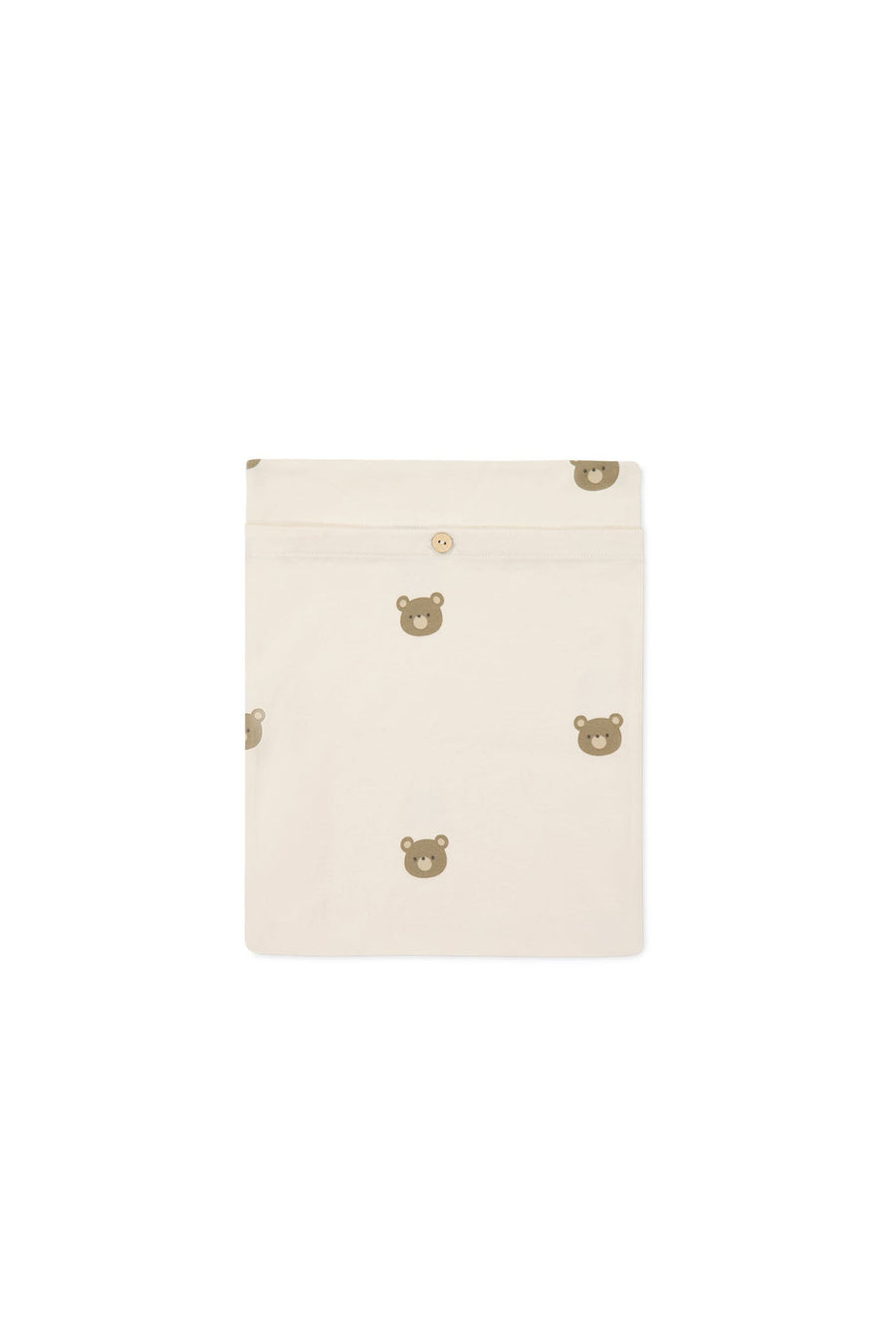 Organic Cotton Cot Sheet - Bobbie Bear Tofu Childrens Cot Sheet from Jamie Kay USA