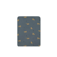 Organic Cotton Cot Sheet - Lenny Leopard Smoke Childrens Cot Sheet from Jamie Kay USA