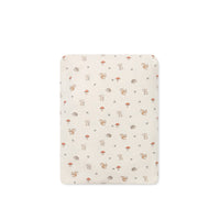 Organic Cotton Cot Sheet - Woodland Friends Childrens Accessories from Jamie Kay USA