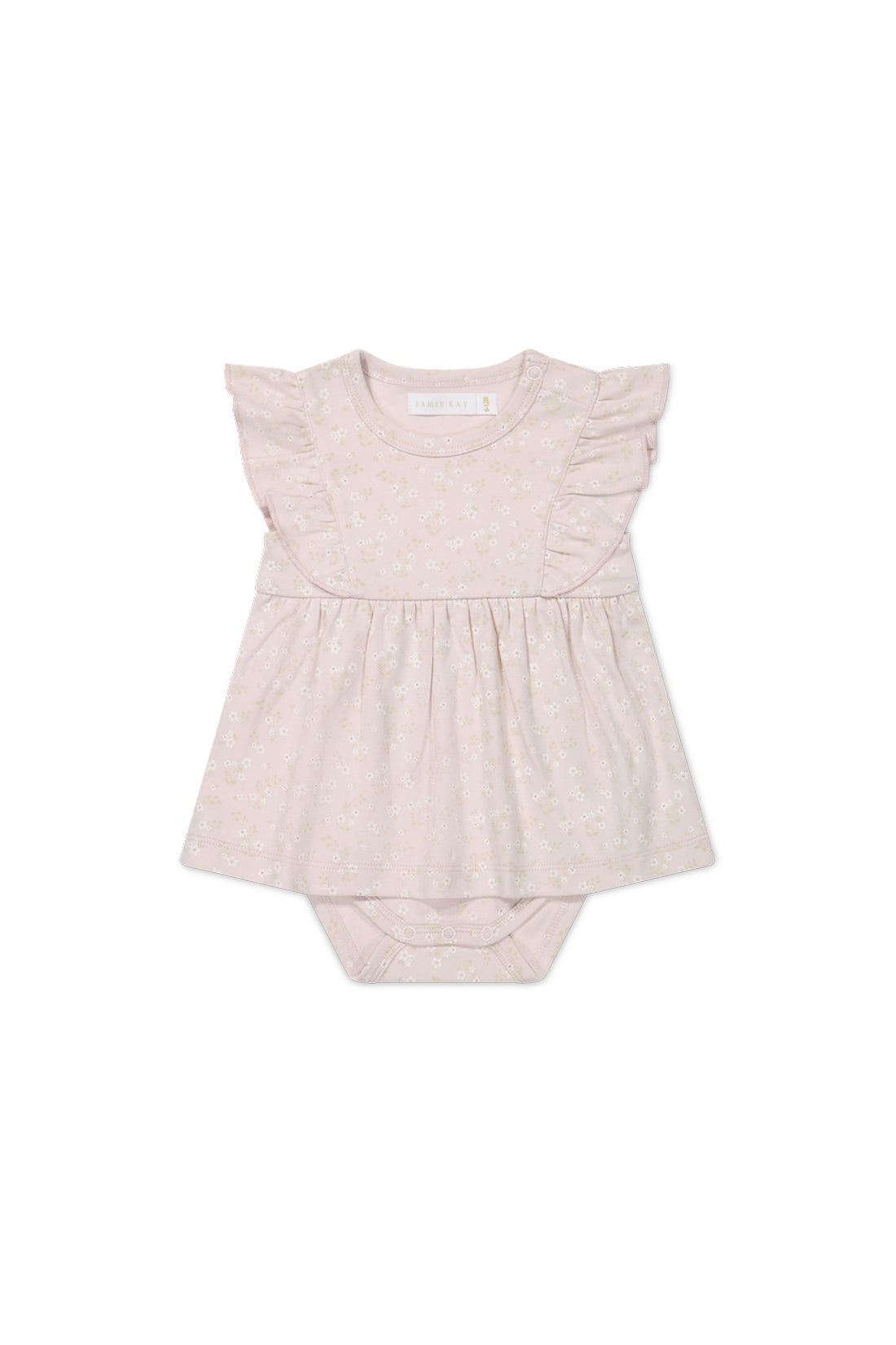 Organic Cotton Elianna Playsuit - Addie Lilac Childrens Playsuit from Jamie Kay USA