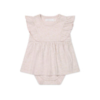 Organic Cotton Elianna Playsuit - Addie Lilac Childrens Playsuit from Jamie Kay USA