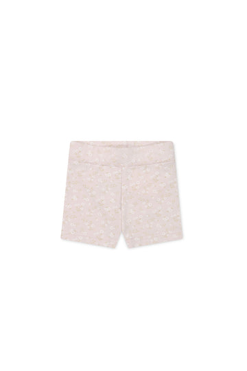 Organic Cotton Everyday Bike Short - Addie Lilac Childrens Short from Jamie Kay USA