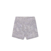 Organic Cotton Everyday Bike Short - April Lilac Childrens Short from Jamie Kay USA