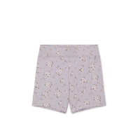 Organic Cotton Everyday Bike Short - Lulu Bloom Iris Childrens Short from Jamie Kay USA