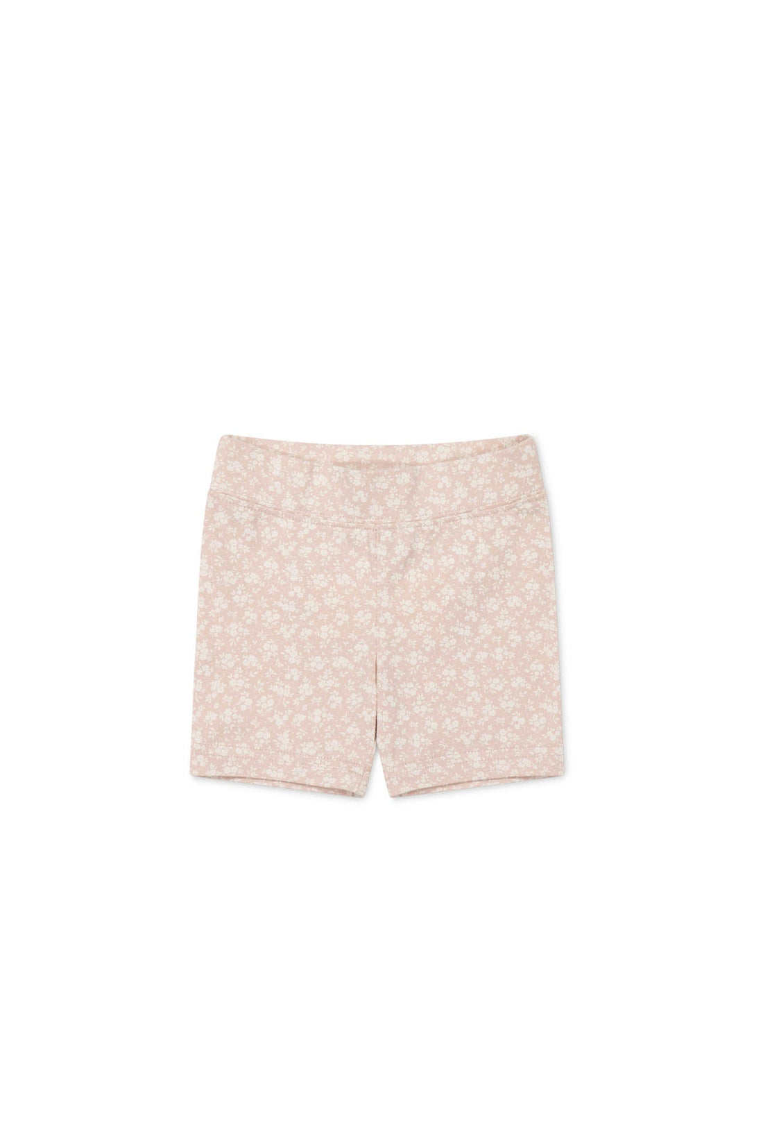 Organic Cotton Everyday Bike Short - Rosalie Field Rose Childrens Short from Jamie Kay USA