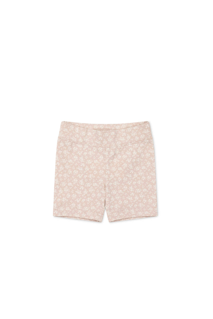 Organic Cotton Everyday Bike Short - Rosalie Field Rose Childrens Short from Jamie Kay USA