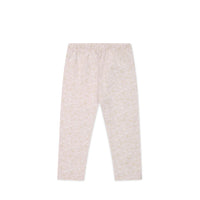 Organic Cotton Everyday Legging - Addie Lilac Childrens Legging from Jamie Kay USA