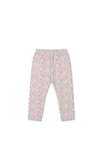 Organic Cotton Everyday Legging - Fifi Mini Slightly Pink Childrens Legging from Jamie Kay USA