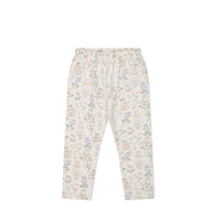 Organic Cotton Everyday Legging - Moons Garden Lavender Childrens Legging from Jamie Kay USA