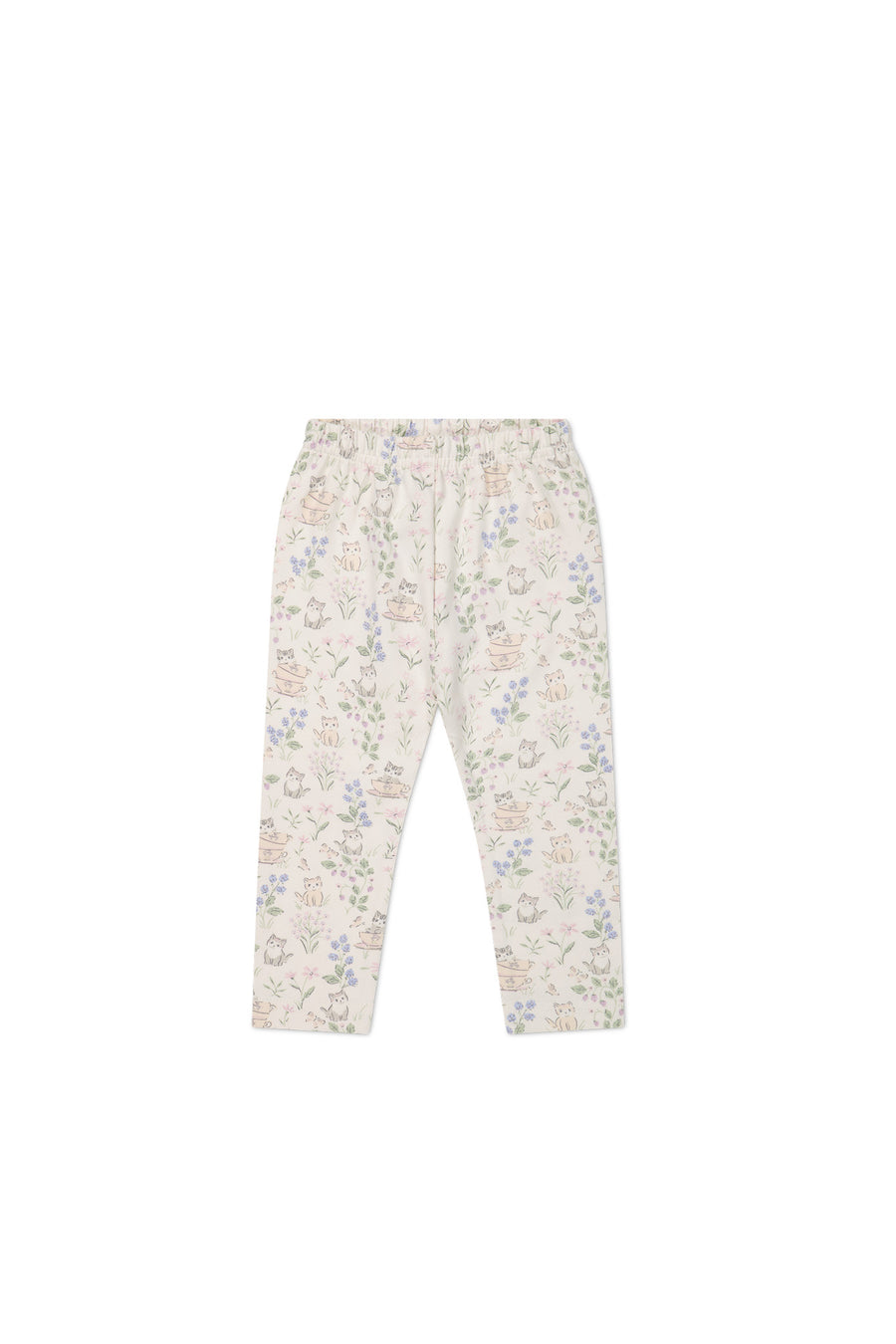 Organic Cotton Everyday Legging - Moons Garden Lavender Childrens Legging from Jamie Kay USA