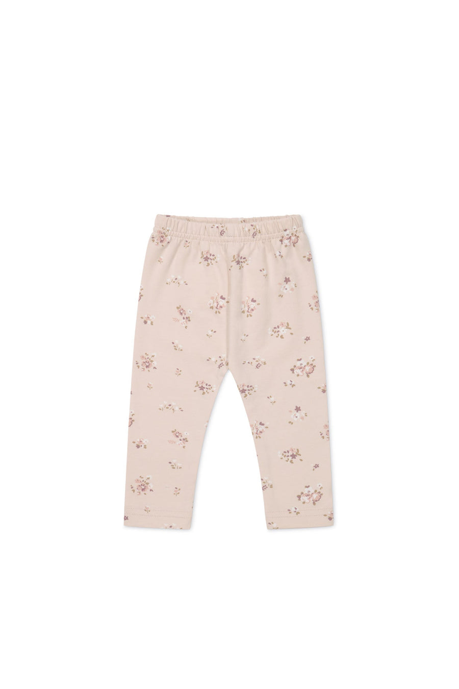 Organic Cotton Everyday Legging - Petite Fleur Soft Peony Childrens Legging from Jamie Kay USA