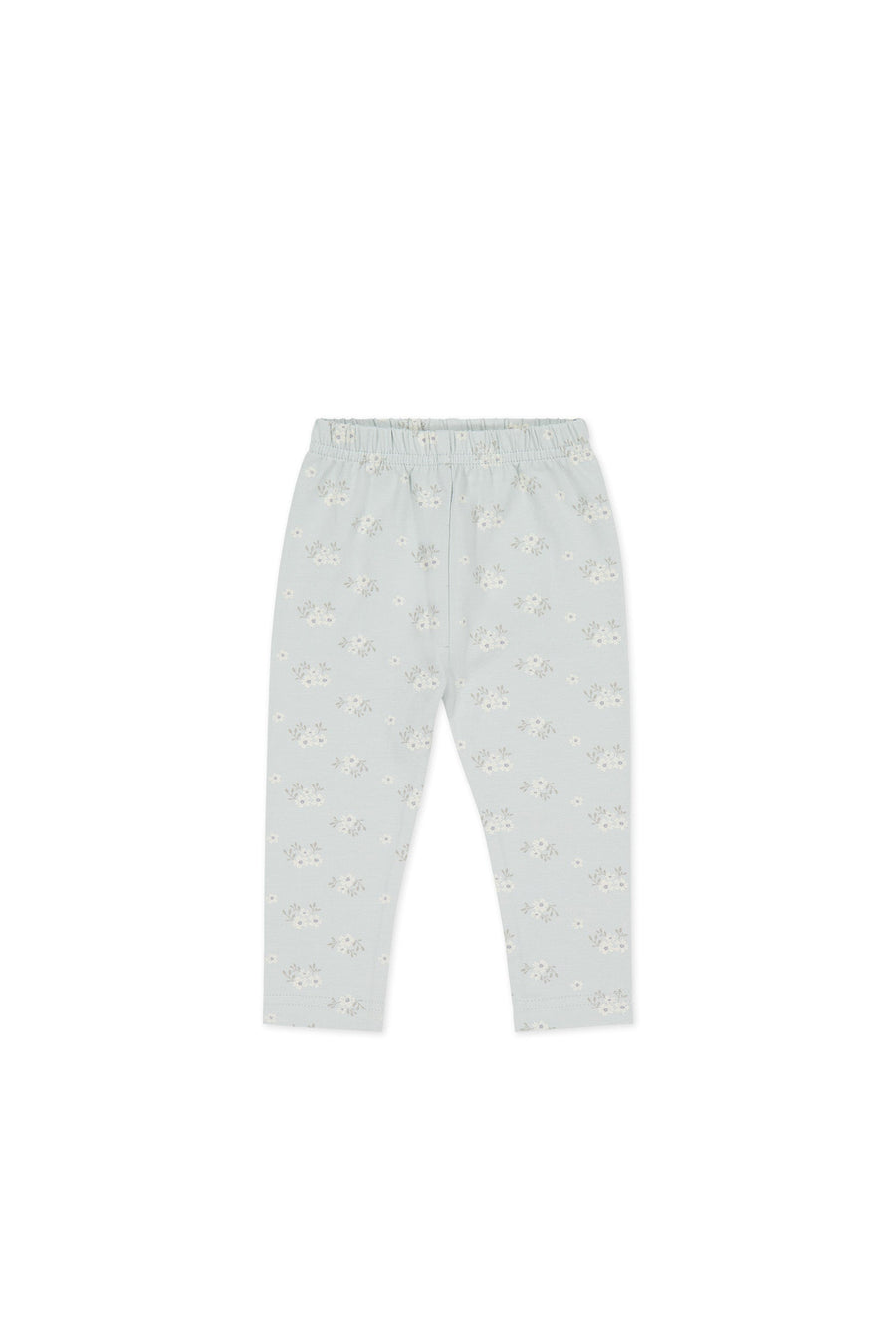 Organic Cotton Everyday Legging - Rose Floral Smoke Childrens Legging from Jamie Kay USA