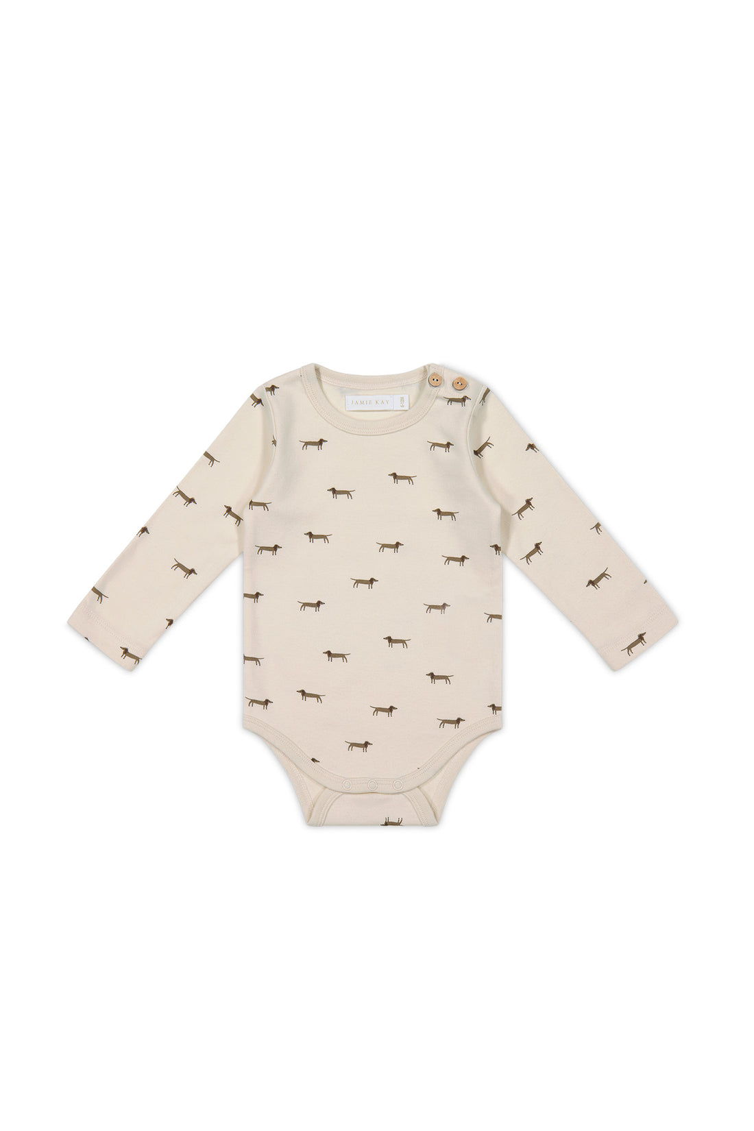 Organic Cotton Fernley Bodysuit - Cosy Basil Cloud Childrens Bodysuit from Jamie Kay USA