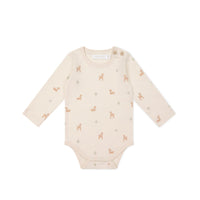 Organic Cotton Fernley Bodysuit - Fable Deer Cloud Childrens Bodysuit from Jamie Kay USA