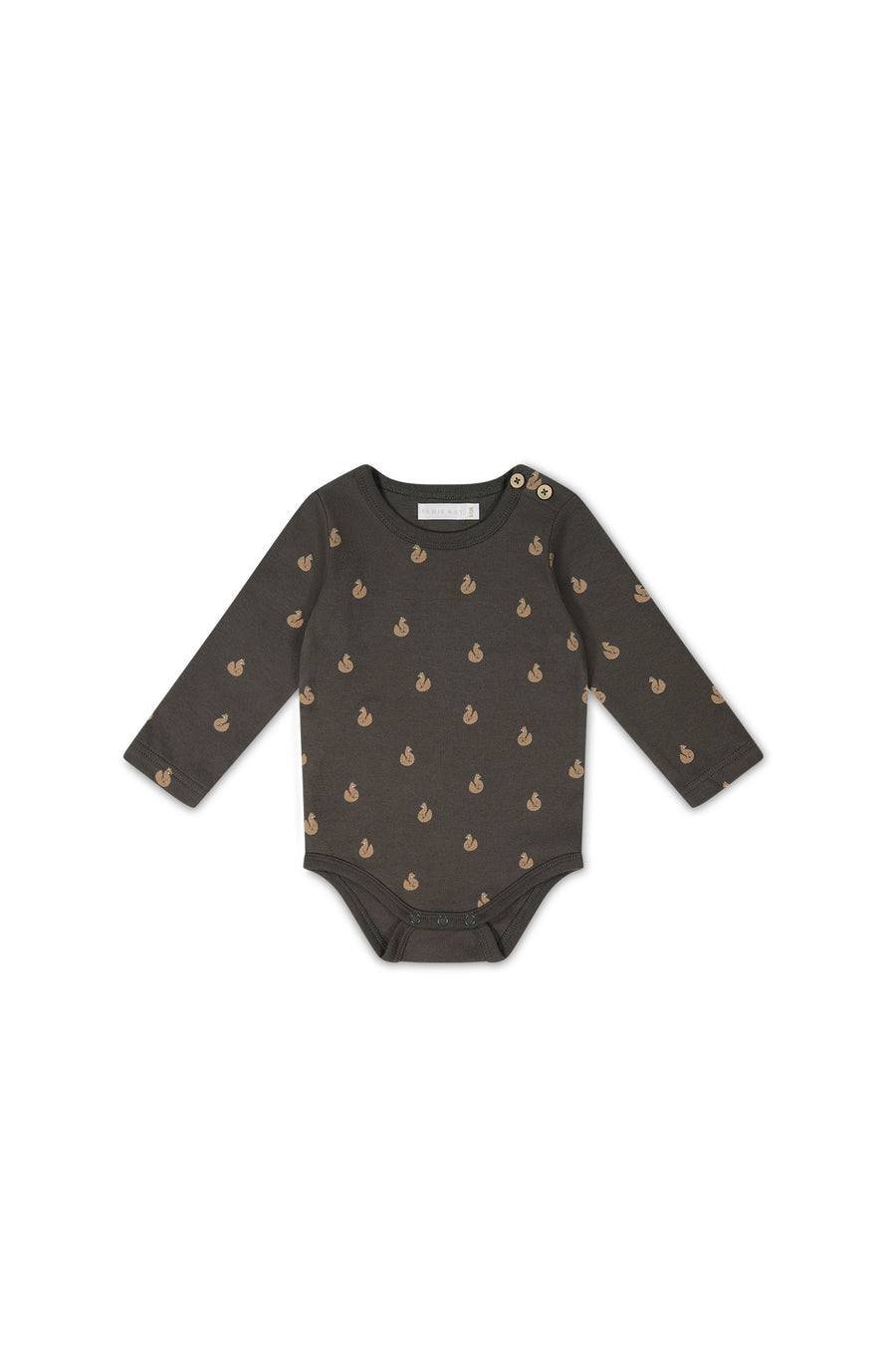 Organic Cotton Fernley Bodysuit - Fox Cubs Wolf Childrens Bodysuit from Jamie Kay USA