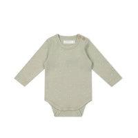 Organic Cotton Fernley Bodysuit - Fresh Apples Abbey Stone Childrens Bodysuit from Jamie Kay USA