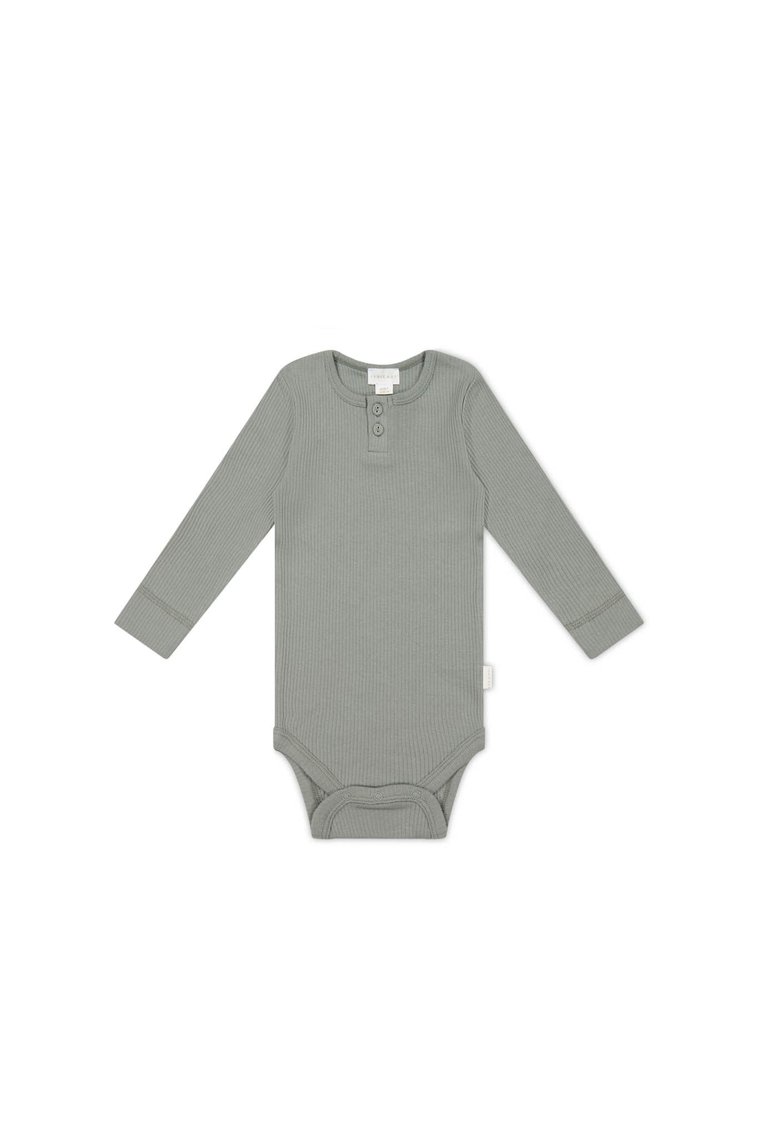 Organic Cotton Modal Long Sleeve Bodysuit - Milford Sound Childrens Bodysuit from Jamie Kay USA