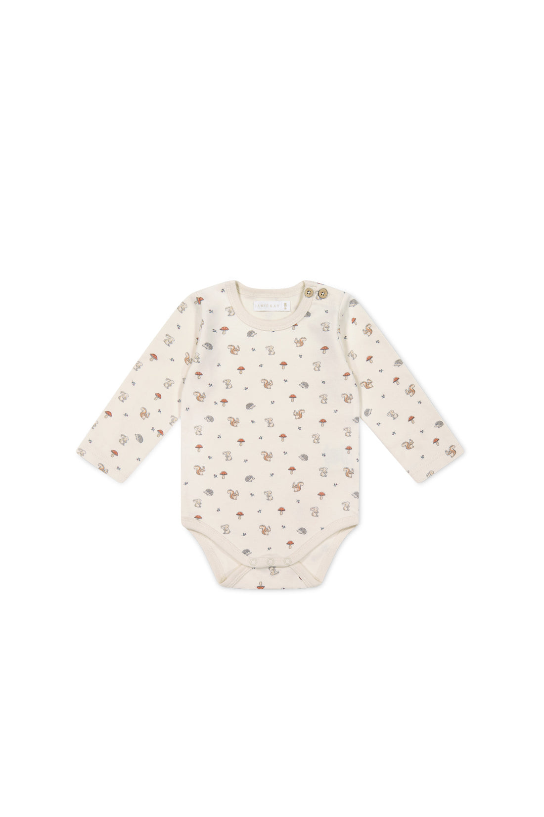 Organic Cotton Fernley Bodysuit - Woodland Friends Childrens Bodysuit from Jamie Kay USA