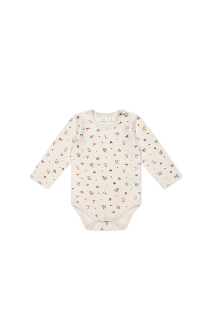 Organic Cotton Fernley Bodysuit - Woodland Friends Childrens Bodysuit from Jamie Kay USA