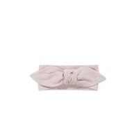 Organic Cotton Fine Rib Lilian Headband - Tulip Fleck Childrens Headband from Jamie Kay USA