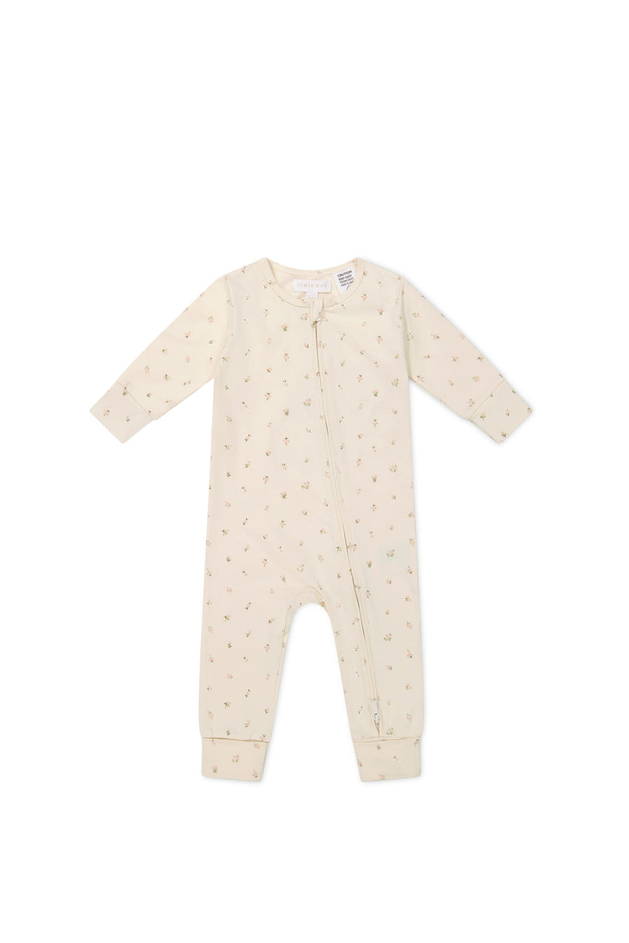 Organic Cotton Frankie Onepiece - Ditsy Berry Rose Childrens Onepiece from Jamie Kay USA