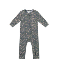 Organic Cotton Frankie Onepiece - Rosalie Floral Lava Childrens Onepiece from Jamie Kay USA