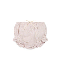 Organic Cotton Frill Bloomer - Addie Lilac Childrens Bloomer from Jamie Kay USA