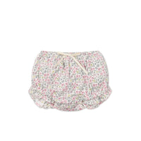 Organic Cotton Frill Bloomer - Fifi Mini Slightly Pink Childrens Bloomer from Jamie Kay USA