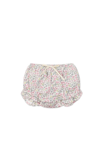 Organic Cotton Frill Bloomer - Fifi Mini Slightly Pink Childrens Bloomer from Jamie Kay USA