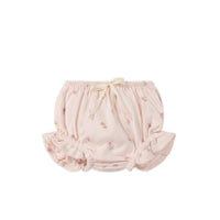 Organic Cotton Frill Bloomer - Meredith Morganite Childrens Bloomer from Jamie Kay USA