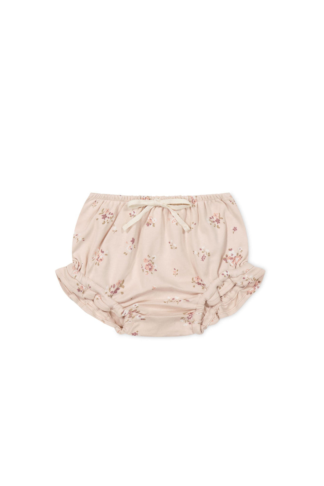 Organic Cotton Frill Bloomer - Petite Fleur Soft Peony Childrens Bloomer from Jamie Kay USA