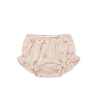 Organic Cotton Frill Bloomer - Petite Fleur Soft Peony Childrens Bloomer from Jamie Kay USA