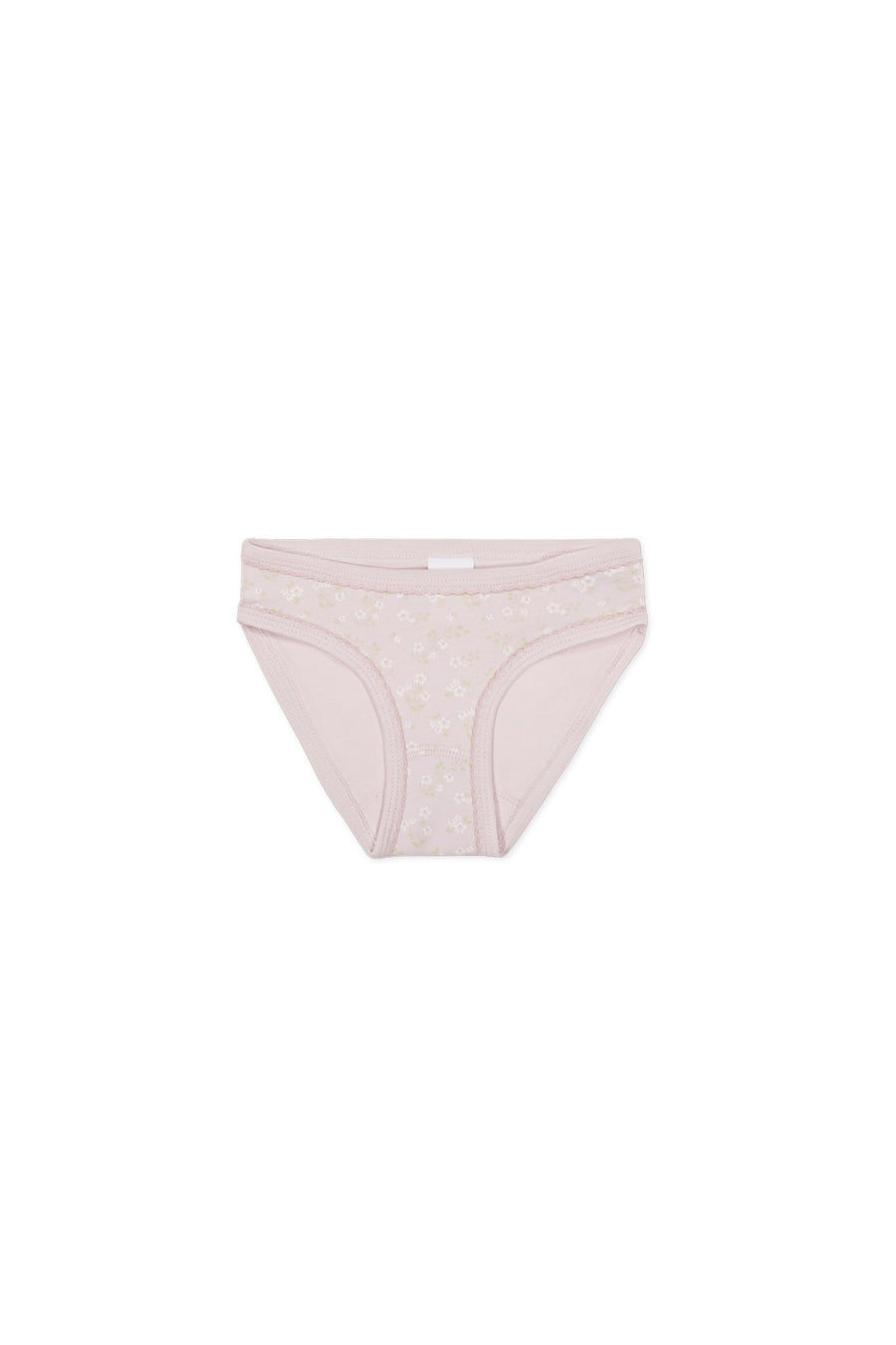 Organic Cotton Girls Brief - Addie Lilac Childrens Underwear from Jamie Kay USA