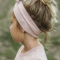Organic Cotton Headband - Powder Pink Childrens Headband from Jamie Kay USA